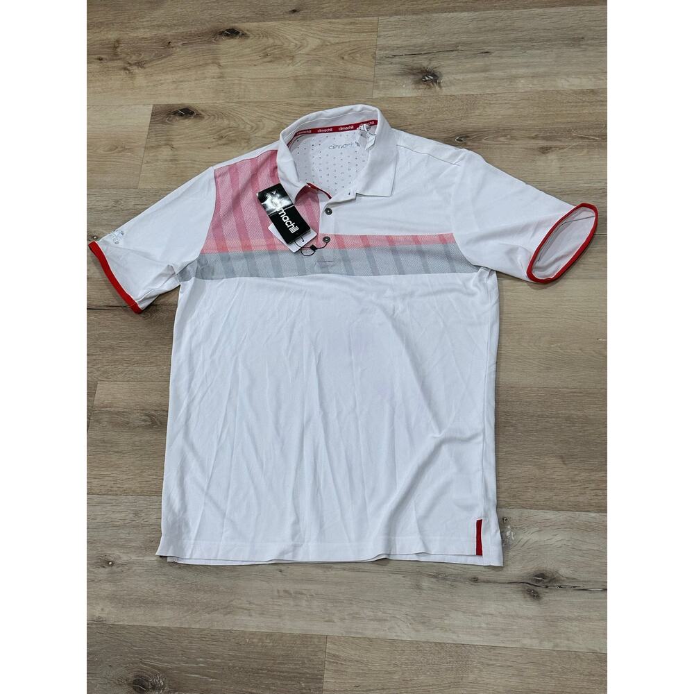 NWT Men’s Golf Polo Size Medium Adidas Climachill Athletic Shirt